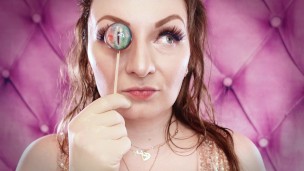 ASMR: Eating Lollipop Candy In Latex Medical Gloves SFW video