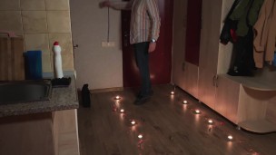 Deep and Passionate Blowjob for the Valentine's Day Finished with Cumshot on the Face