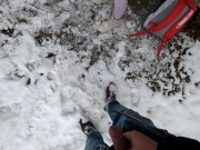 Die Nutte vom Berg! Gratis Muschi für Wanderer am Wanderweg! 9/16