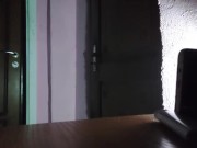 caught her sucking a neighbor dick. After that, he fucked her while standing 16/16