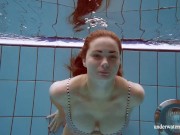 Hottest chick in open swimming pool completely naked 3/16