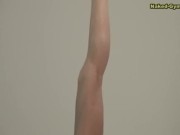 Masha Caricina bends herself in incredible ways naked 14/16