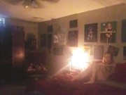 Beth Getting Ready for Bed Again 14/16