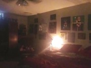 Beth Getting Ready for Bed Again 3/16