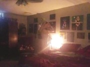 Beth Getting Ready for Bed Again 4/16