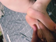 18 year old girl footjob & blowjob 14/16