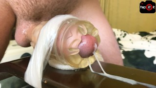 Intense Guy Orgasm while Fucking Fleshlight with Moans and Dirty Talk until Big Cumshot 4K