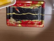 【無修正】お寿司をザーメン醤油で食べてみた 素人　射精　手コキ　中出し　種付け　精液　ぶっかけ　無修正　まんこ　勃起　包茎　汁　ホモ　ゲイ - Screenshot 15 of 16 - Homosexual