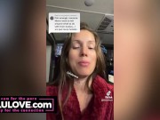 Babe showing creampie closeup & toes & feet covered in cum miXXXed with candid daily adventures behind the scenes - Lelu Love 12/16