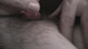 Real Wife Orgasm during Night Sex, using pink anal beads on her pussy