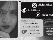 Experimental porn: Hairy armpits and hairy pussy in a relaxing shower. By Olivia Diaz 1/16