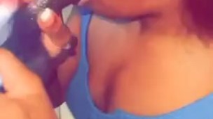 What if you walk in the door to me on my knees sucking a big black dick