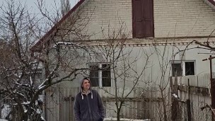 Winter day in the garden