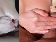 A fuck between my small tits, but I always manage to make him cum well :-) 15/16