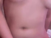 naughty teen babe plays with her pussy after doing homework 7/16