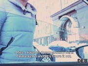 DEBT4k. Naive gal blows collector's dick in car before they have sex 3/16