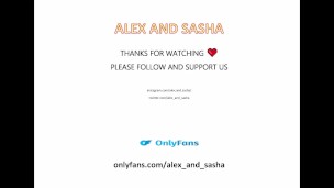 Sasha squirta quando prende il cazzo in bocca, poi si fa sborrare in faccia come una vera troia