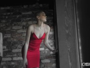 Shaved Head Natural Girl Paris Amour Sucks Jay Smooth Before Riding His Cock 1/16