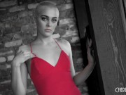 Shaved Head Natural Girl Paris Amour Sucks Jay Smooth Before Riding His Cock 2/16