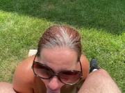 Married Couple Make A Porn Video - Missy Sucks Uncut Dick Outdoors!! 16/16