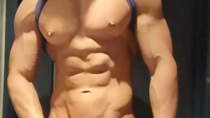 Horny and pumped up in Gym Bathroom (Andrewad)