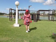 I walk through a public park and play in a hammock for you. SAFE FOR WORK MILF. Send a mail 4 custom 10/16