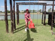 I walk through a public park and play in a hammock for you. SAFE FOR WORK MILF. Send a mail 4 custom 13/16