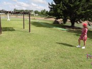 I walk through a public park and play in a hammock for you. SAFE FOR WORK MILF. Send a mail 4 custom 3/16