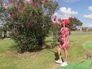 I walk through a public park and play in a hammock for you. SAFE FOR WORK MILF. Send a mail 4 custom 7/16