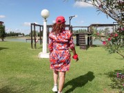 I walk through a public park and play in a hammock for you. SAFE FOR WORK MILF. Send a mail 4 custom 9/16