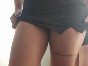 trying on mini skirts in the store showing my ass without panties 3/16