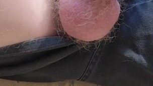 Freeballing wank outside