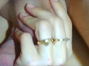 He give me a huge cum in my pussy (close up creampie) 3/16