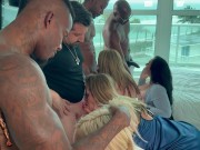 BBC Hotwife Orgy In Miami - Genesis KissXXX, Masked Mylfy, Hotsauce POV & More 2/16