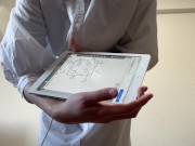 の授業中におしっこが行きたくなり必死に我慢し、人気がないところで、、、 9/16