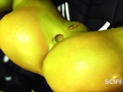 Crazy anal alien sex with a huge cock in the spacecraft