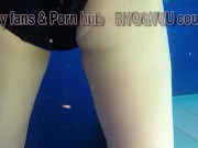 極上の痙攣まんこに無許可でぶち撒ける！豪華なヴィラに開放的になった女子大生とプールで生ハメSEX♡素人カップル/歳の差/顔出し/パイパン/中出し/変態/露出/水着/English subtitles 6/16