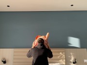 He licked his girlfriend, and then planted her on his big dick. Filled her pussy with fresh cum. 2/16