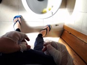 Busy stepsister helps her stepbrother his erection 1/16