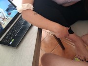 Busy stepsister helps her stepbrother his erection 13/16