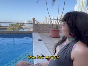 We are meeting our new neighbors. Couple swap, English captions