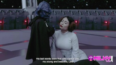 Parody Star wars: Master YODA fucks the hot princess Leia