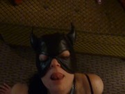 Big load on my face...in devil mask! 6/16