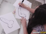 Dark Haired Selena Ivy Gets Two Huge Black Cocks From Her Roommates 2/16