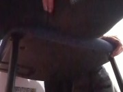 Teasing myself under my desk
