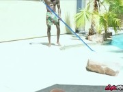 MILF Interracially Blows Big Black Dick 2/16