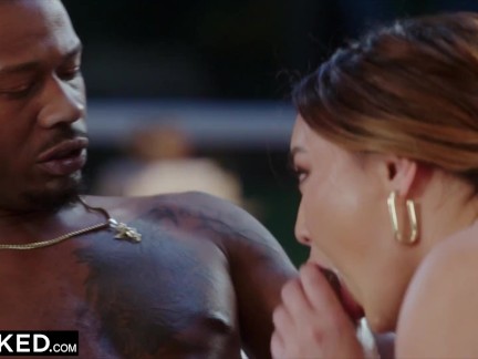 BLACKED Naughty exhibitionist Kazumi catches Antons eye