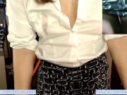 Teacher spilled water on shirt by accident and students can see her nipple 1/16