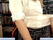 Teacher spilled water on shirt by accident and students can see her nipple 9/16