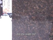 DEBT4k. Dazzling blonde happily takes care of loan shark's hard boner 3/16